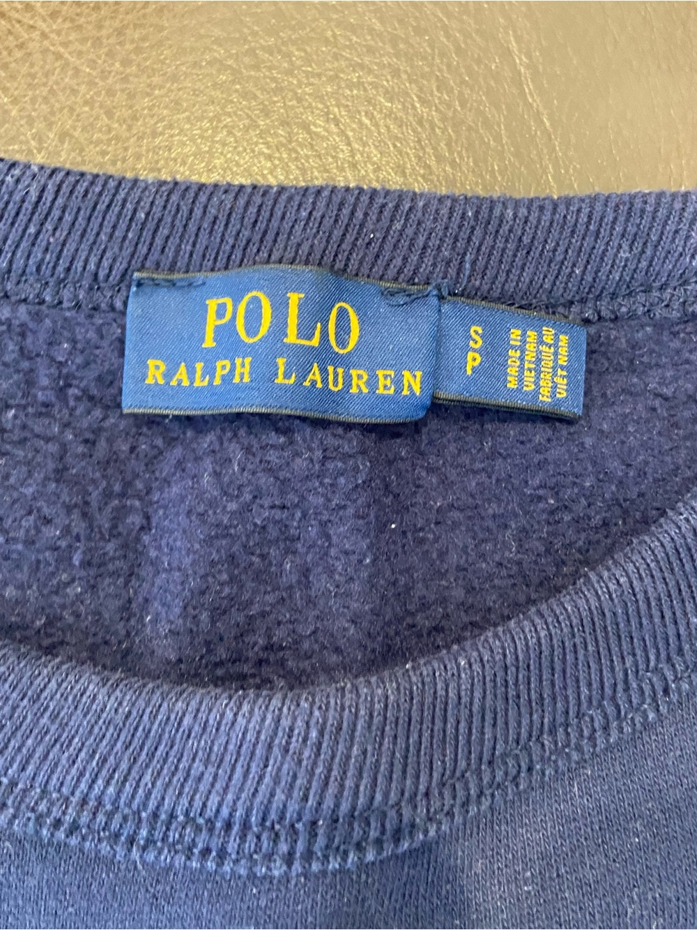 Polo by Ralph Lauren Navy Sweatshirt with Polo Bear - Picture 3 of 4